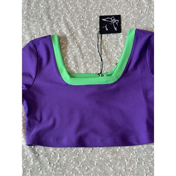 DUO LIPA X PUMA MEDIUM Long Sleeve Crop Top NWT - Picture 6 of 12